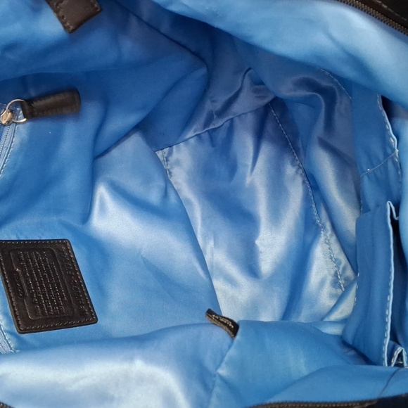 LN COACH SPECIAL ED HOLIDAY RHINESTONES SATEEN LARGE TOTE 2011 - Picture 4 of 5